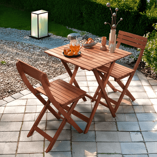 Foldable Bistro Table and Chairs Set - DH International Trading Inc.