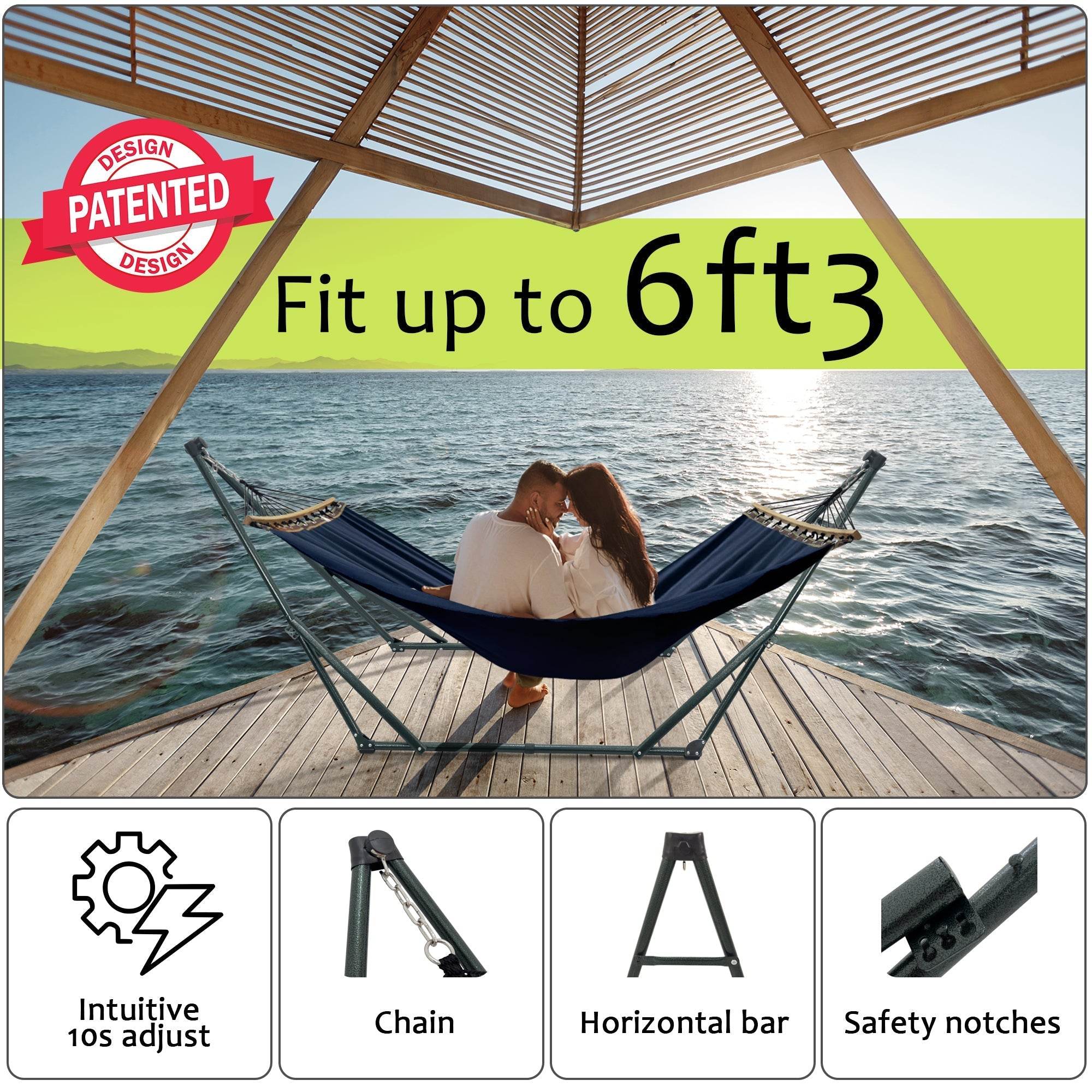 Tranquillo Universal Canvas Hammock - DH International Trading Inc. Tranquillo Universal Canvas Hammock - DH International Trading Inc.