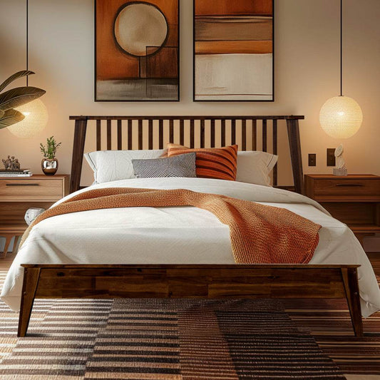 Kaylin Solid Wood Bed Frame - DH International Trading Inc.