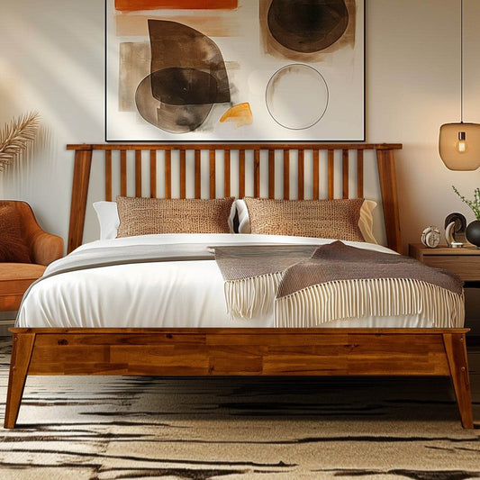 Kaylin Solid Wood Bed Frame - DH International Trading Inc.