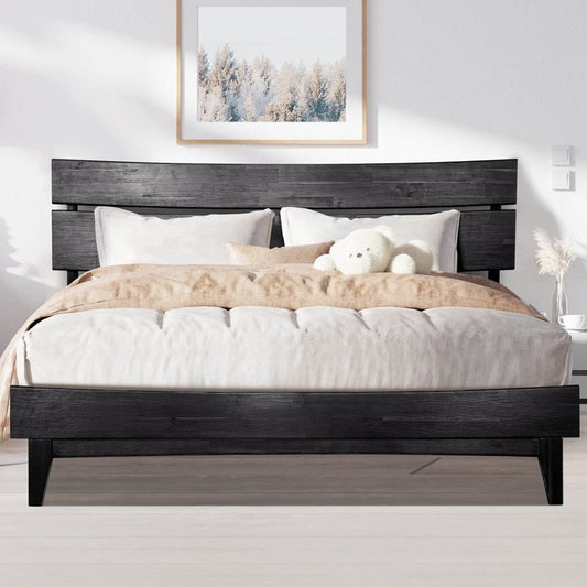 Aurora Deluxe Wood Platform Bed Frame - DH International Trading Inc.