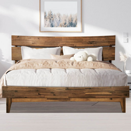 Aurora Deluxe Wood Platform Bed Frame - DH International Trading Inc.