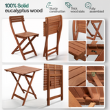 Foldable Bistro Table and Chairs Set