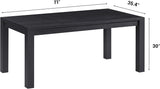 Table bloc - Noir brûlé