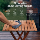 Foldable Bistro Table and Chairs Set