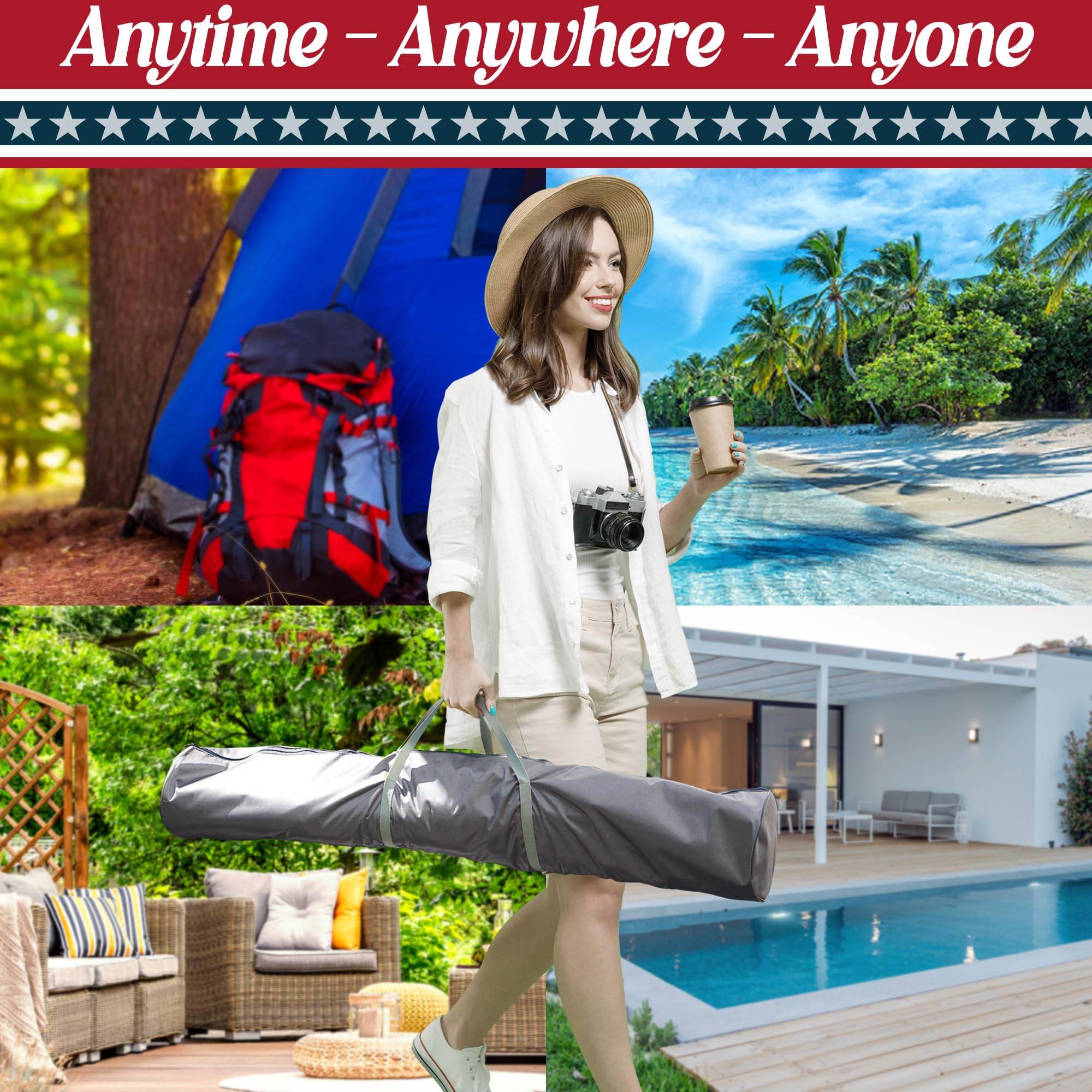 Tranquillo Uniki Collapsible Hammock Stand - DH International Trading Inc.