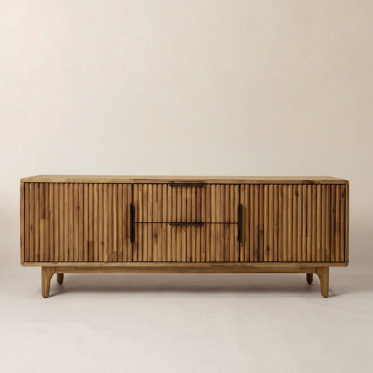 Bosk Wood Fluted TV Stand