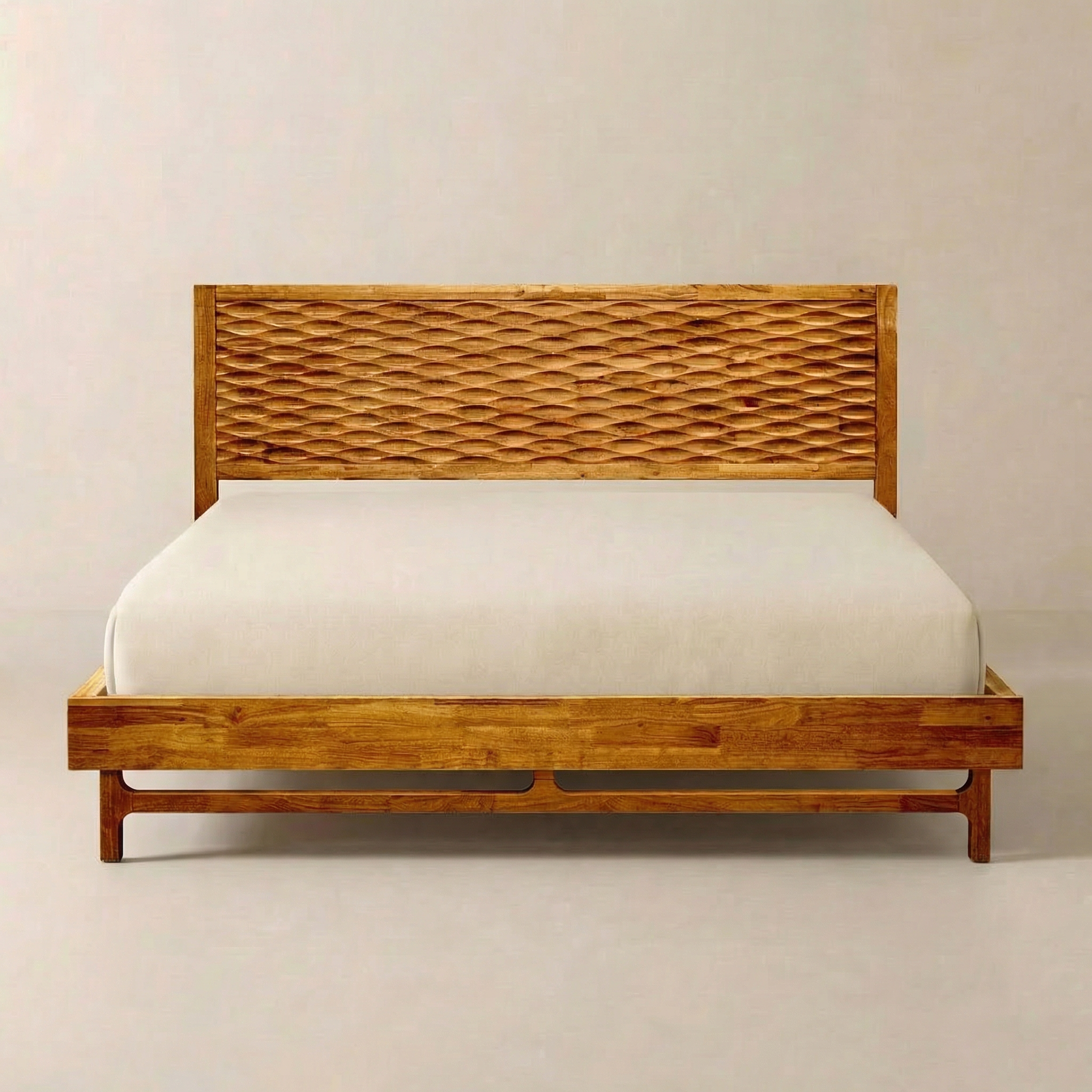 Elara Solid Wood Bed Frame