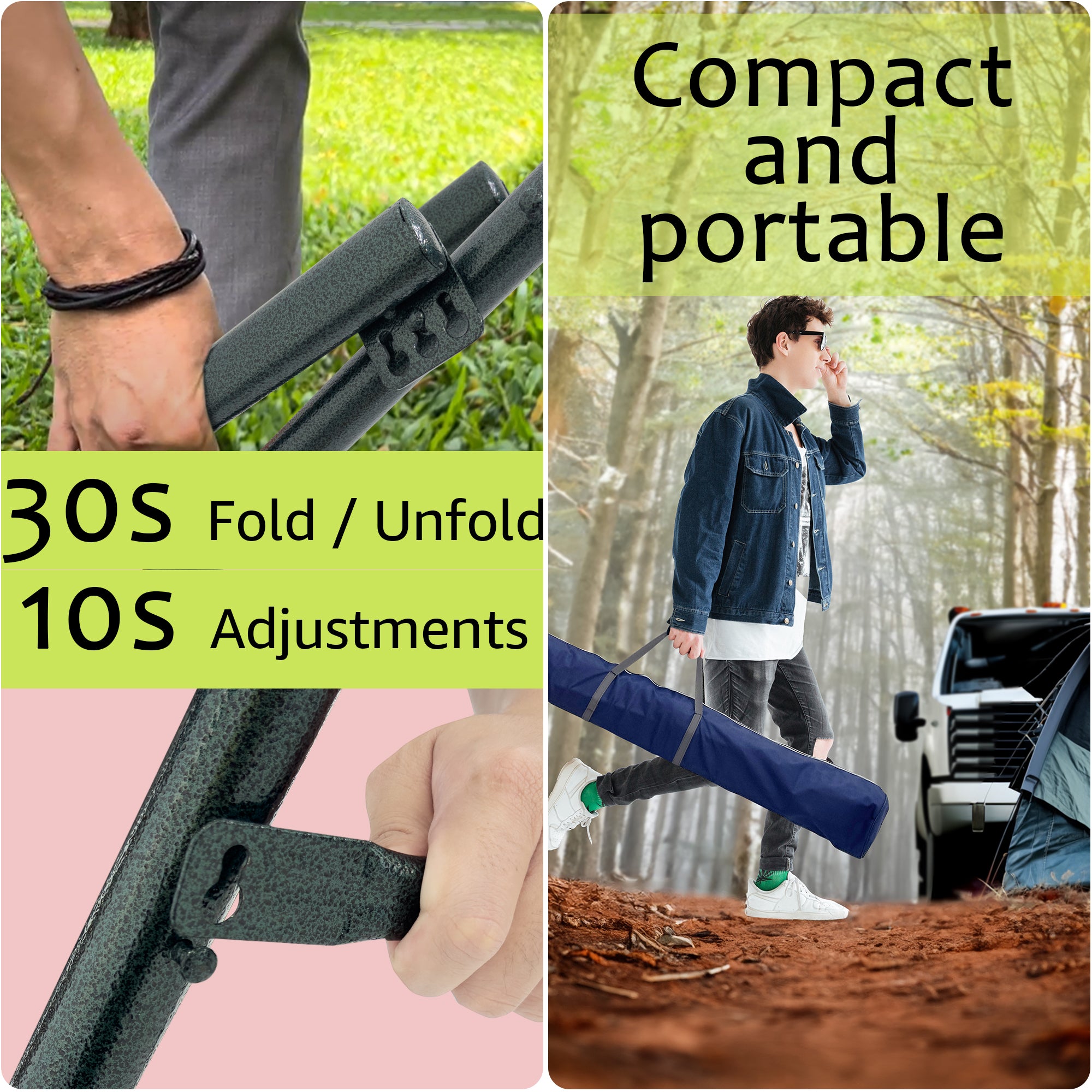 Green Frame - Canvas - Black