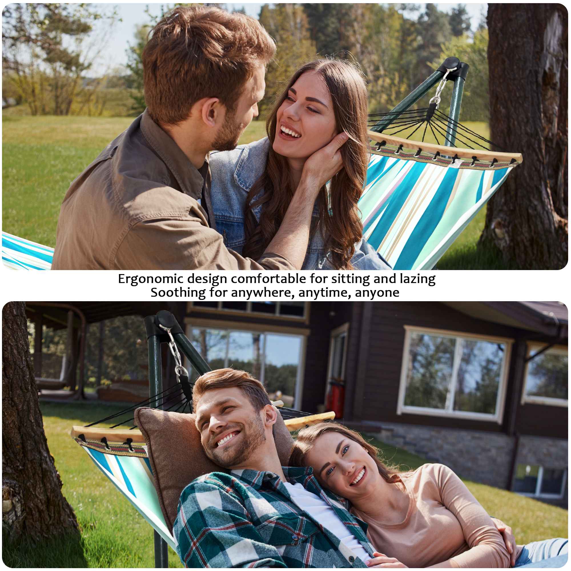 Green Frame / Blue Leaf