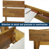Aurora Solid Wood Bed Frame