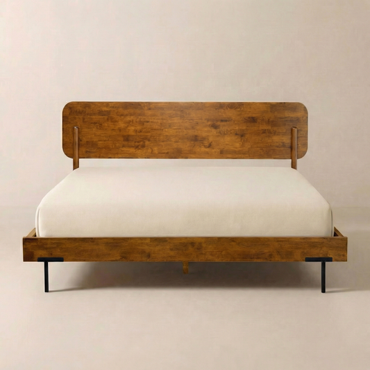 Frida Solid Wood Bed Frame