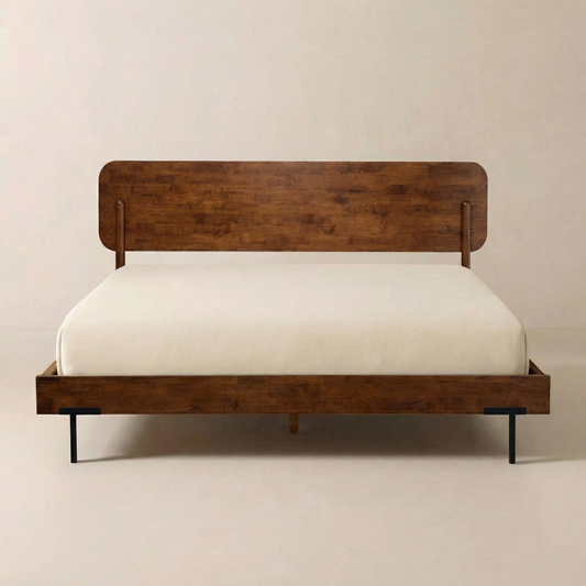 Frida Solid Wood Bed Frame