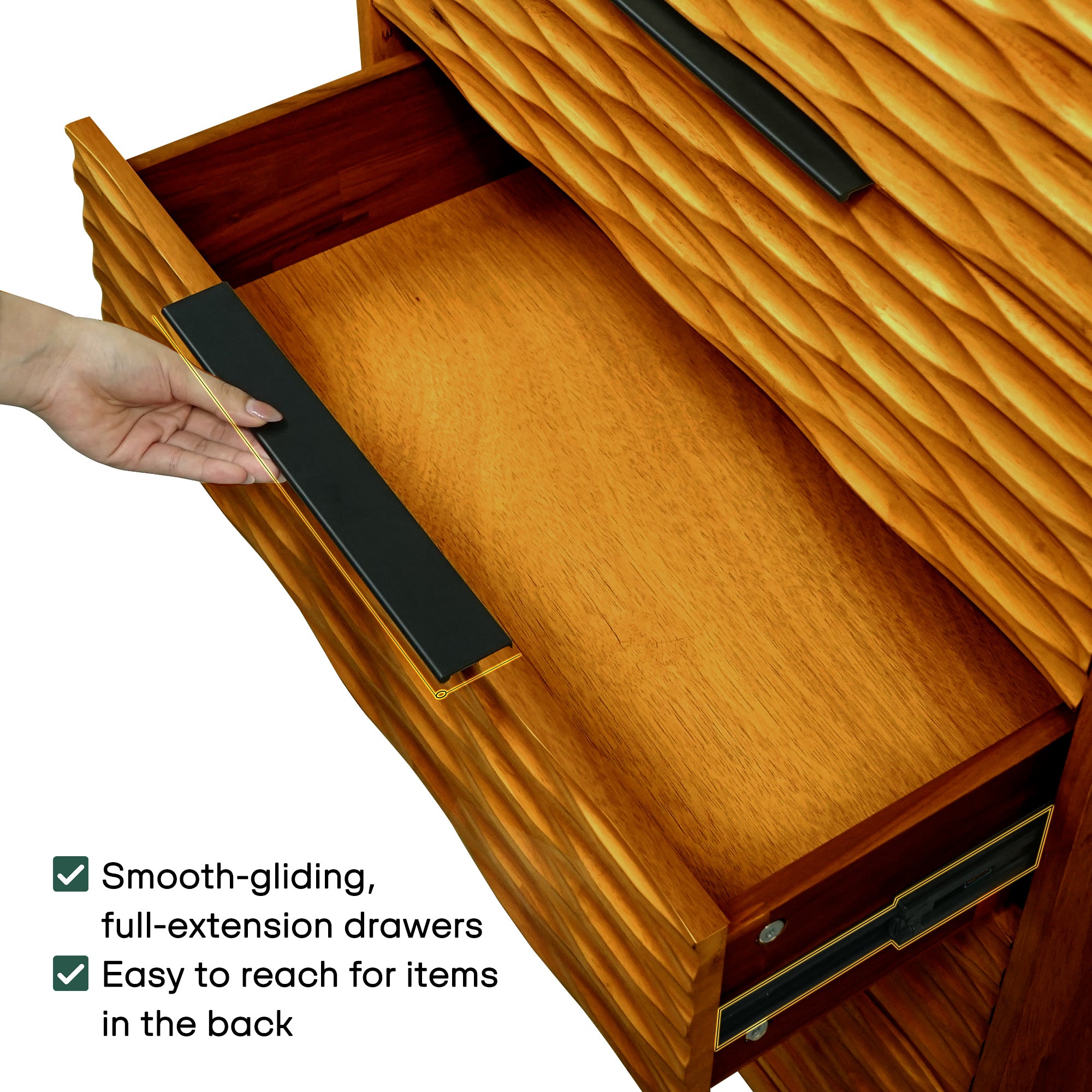 Elara Dresser with 5 Drawers