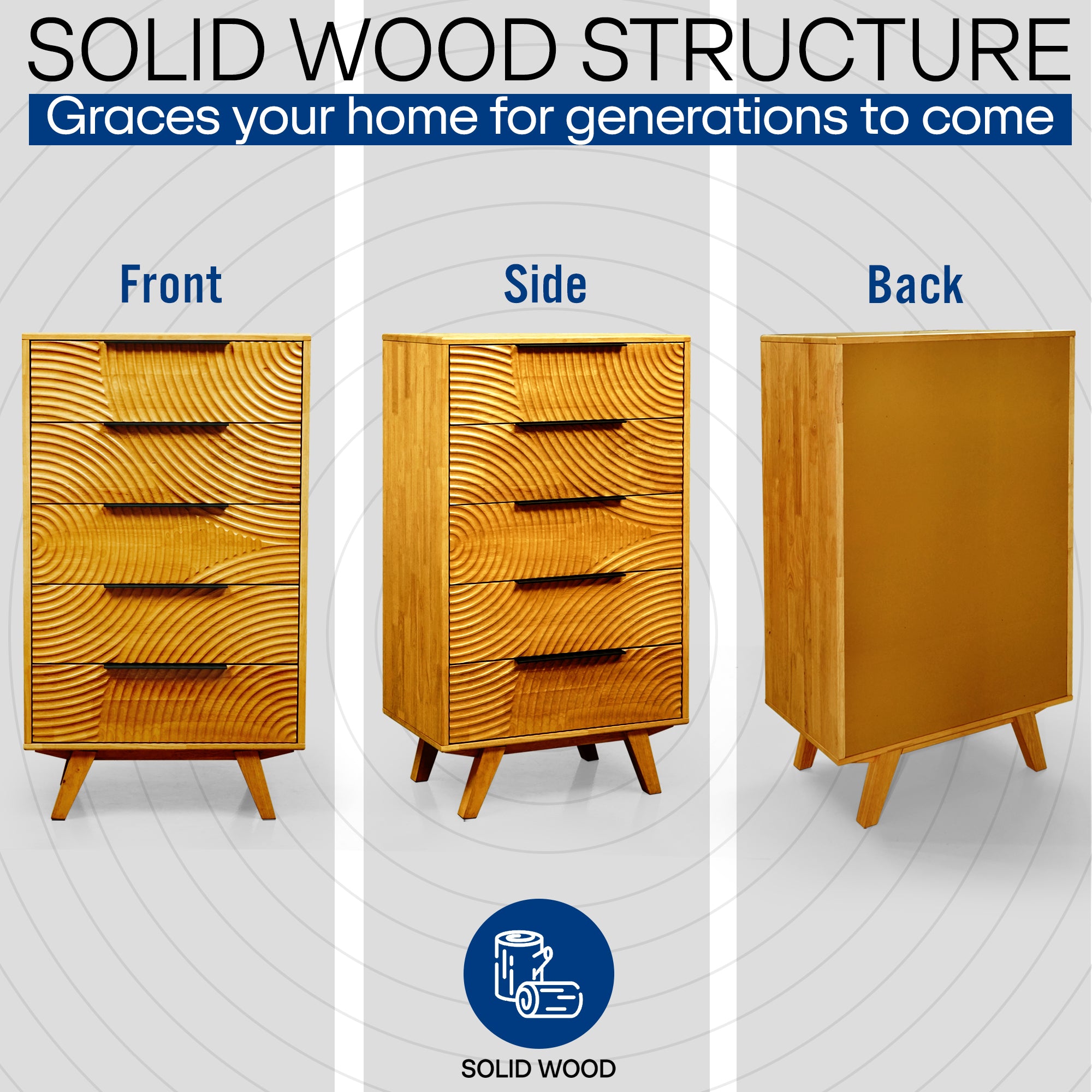 Harmony Dresser with 5 Drawers