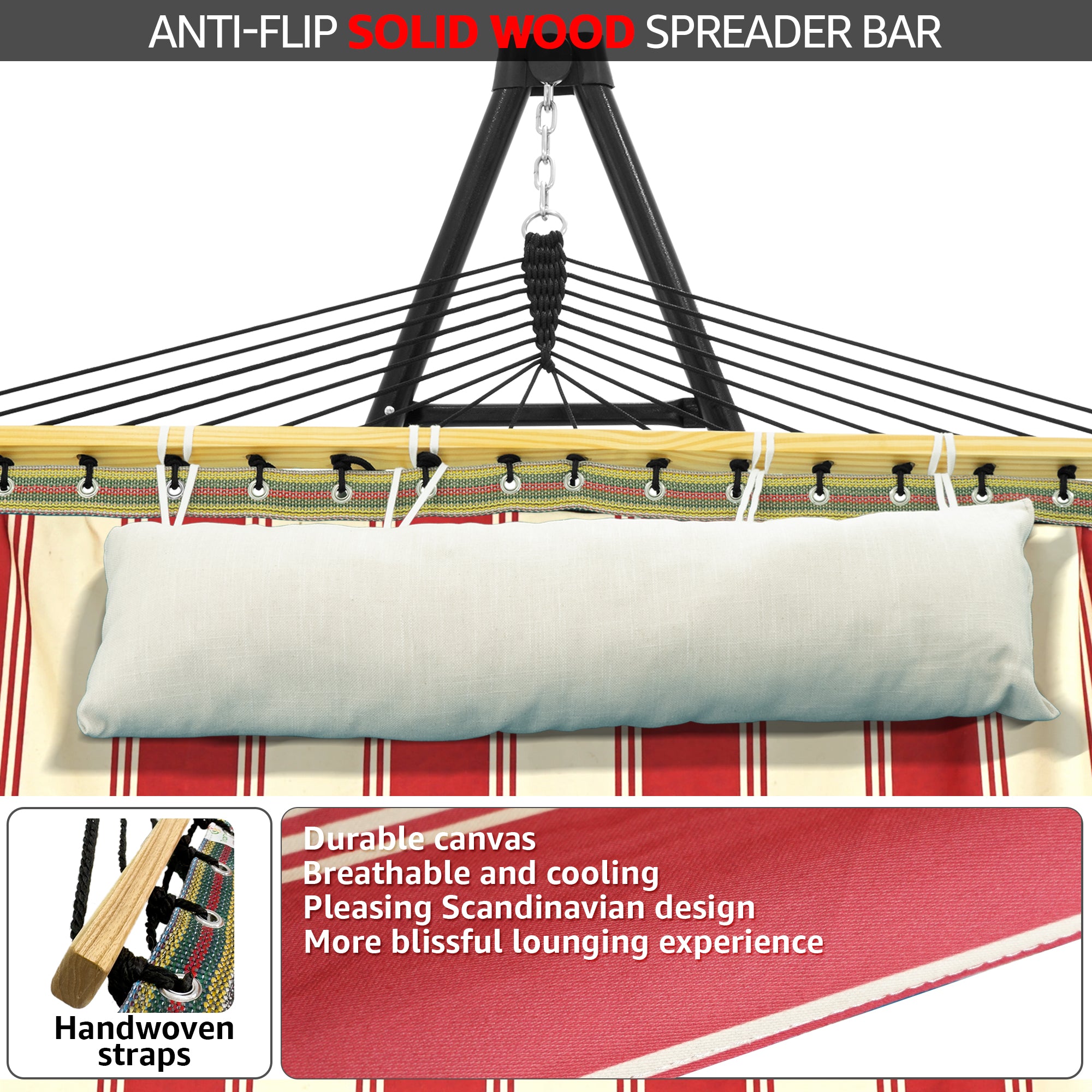 Tranquillo Unity Canvas Hammock Stand for Ultimate Relaxation