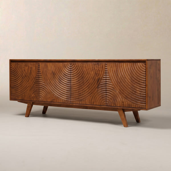 Harmony TV Stand with Storage for TVs up to 80 Inches - Acacia