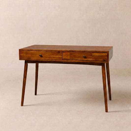 Lagom 48" Solid Wood Work Desk with Drawers