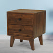 Silvia 2-Drawer Solid Wood Nightstand - DH International Trading Inc.