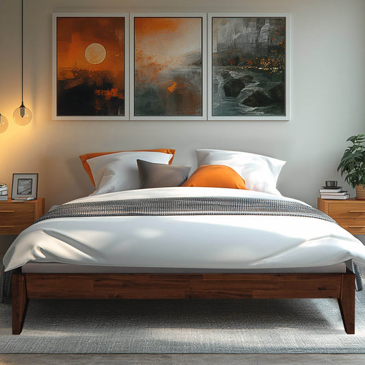 Mervyn Solid Wood Platform Bed - DH International Trading Inc.