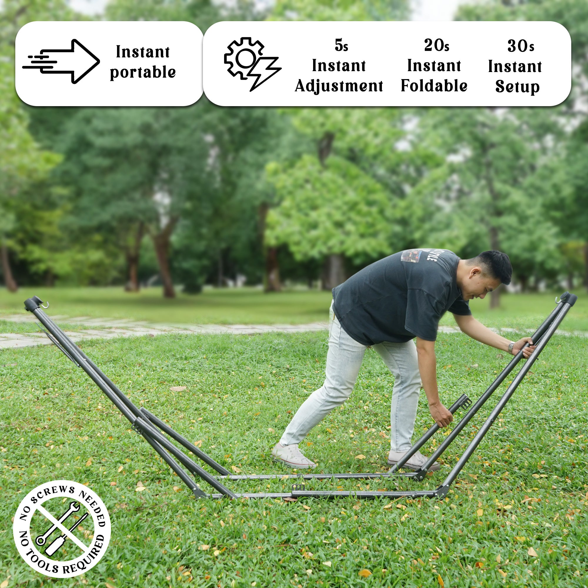 Tranquillo Uniki Canvas Hammock Stand