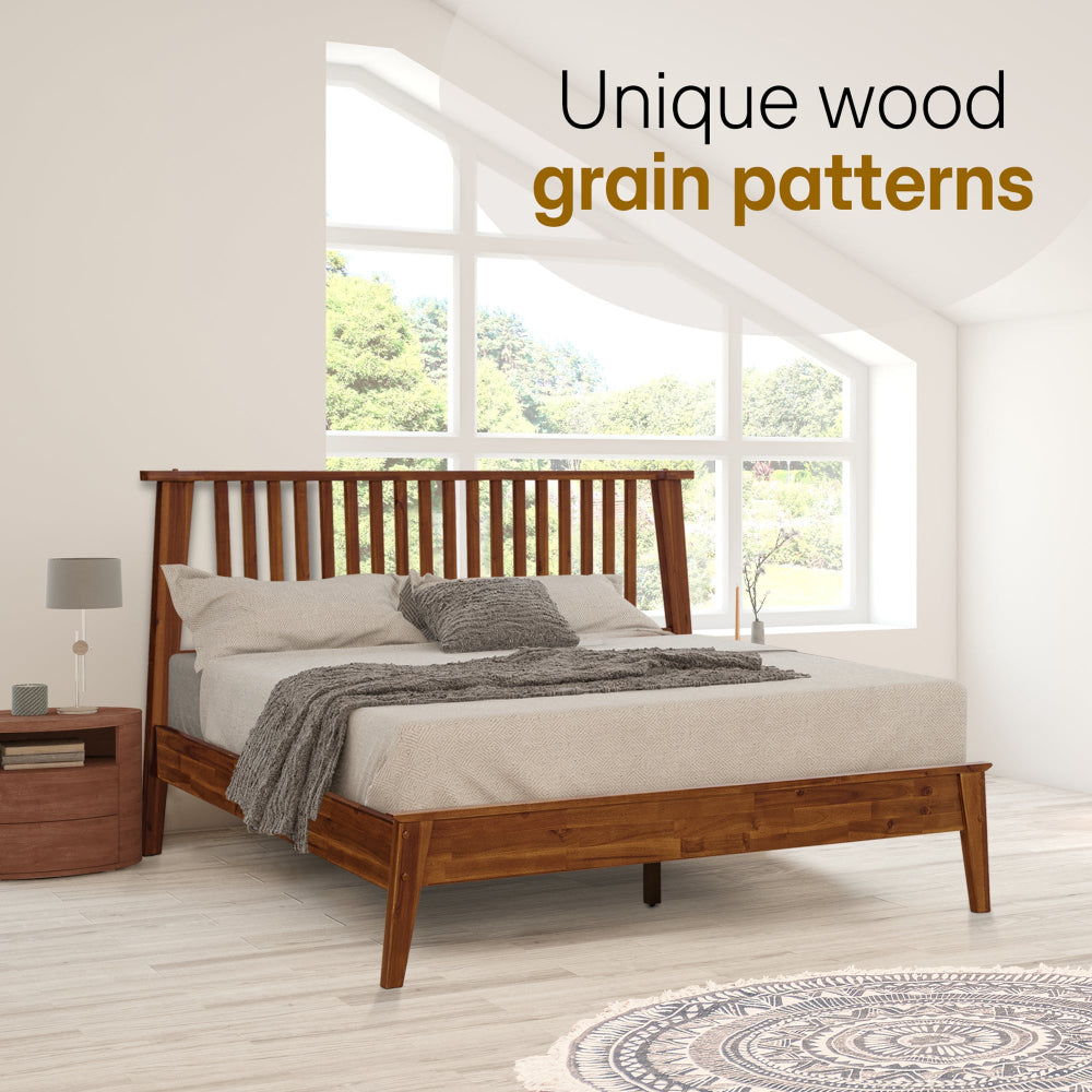 Kaylin Deluxe Wood Platform Bed Frame