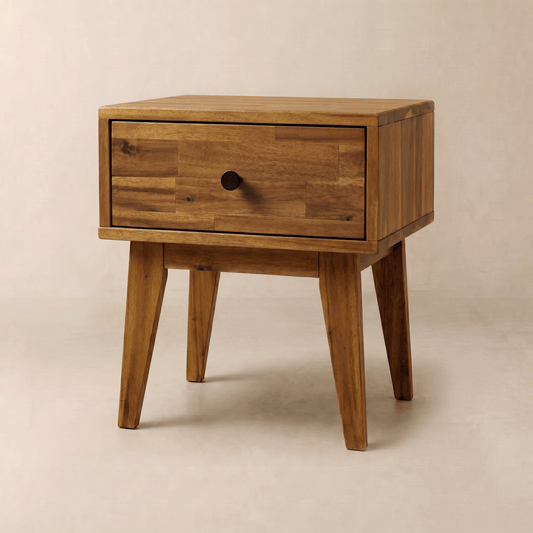Sofia 1-Drawer Solid Wood Nightstand