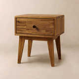 Sofia 1-Drawer Solid Wood Nightstand